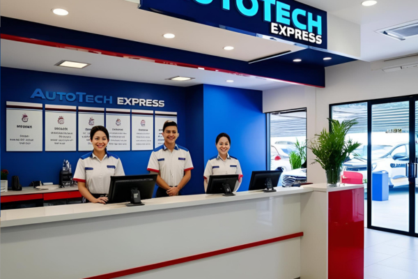 Recepção da Oficina AutoTech Express